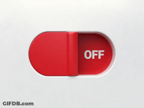 Green And Red Switch Saying On And No GIF