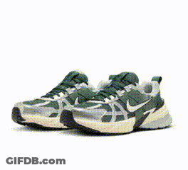 Green And Silver Nike Shoes GIF