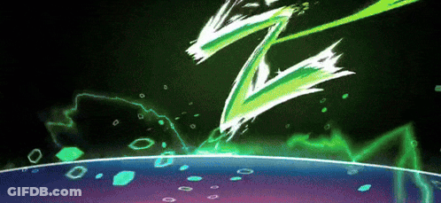 Green And White Arrow Flying Over Dark Background GIF