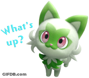 Green And White Cat Saying What's Up GIF
