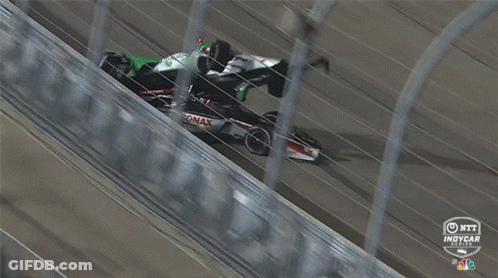 Green And White Race Car Number 86 GIF