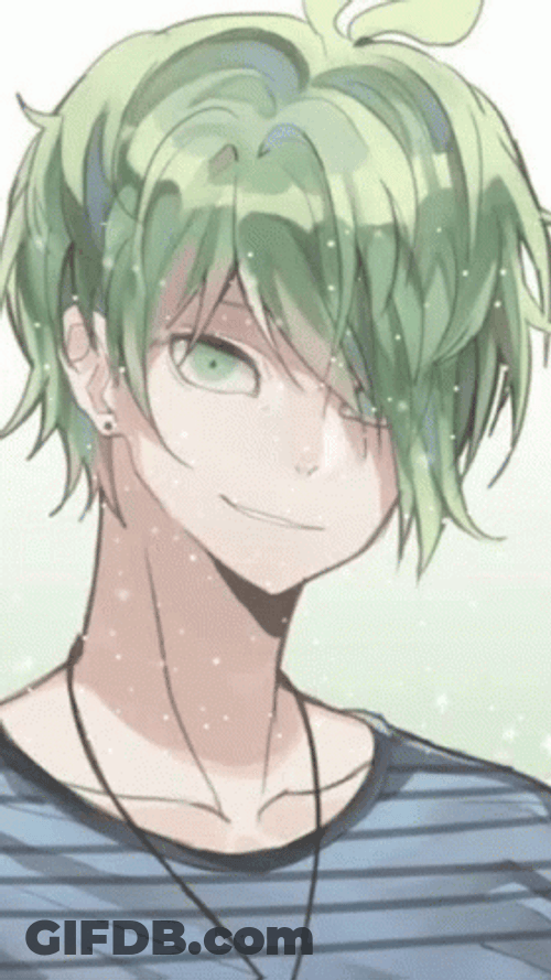 Green Anime Rantaro Amami GIF