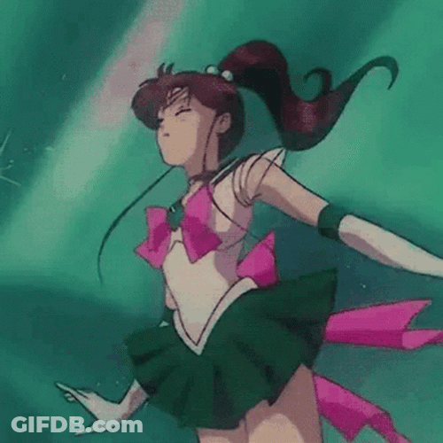 Green Anime Sailor Jupiter GIF