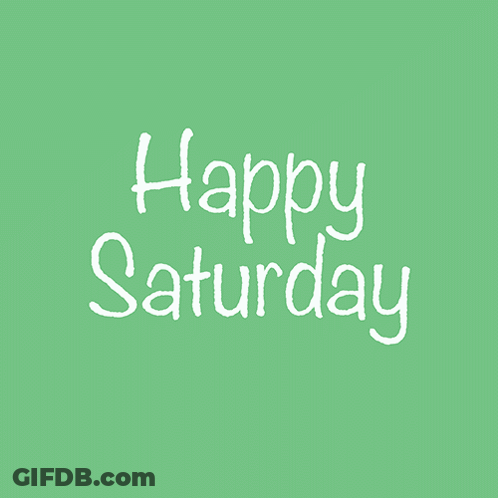 Green Background Frog Happy Saturday GIF