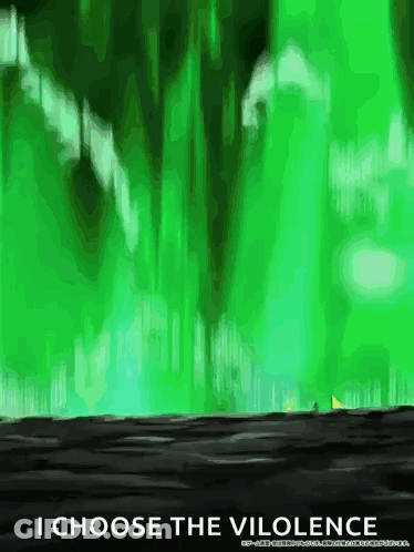 Green Background I Choose The Vilolence GIF