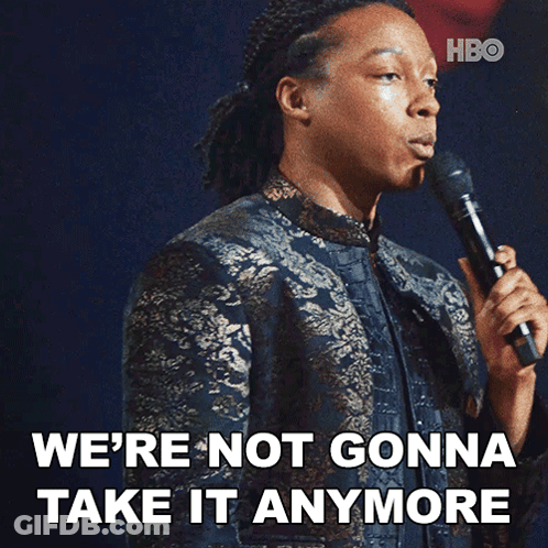 Green Background Saying Take It Take It All GIF