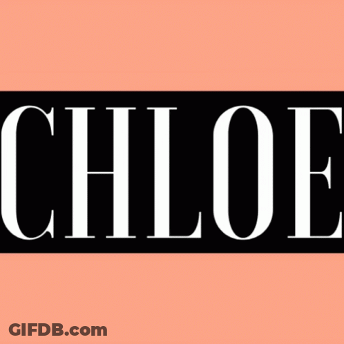 Green Background With Chloe In White GIF