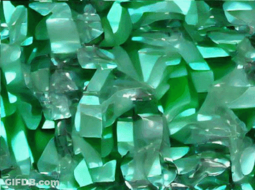 Green Background With Triangles GIF