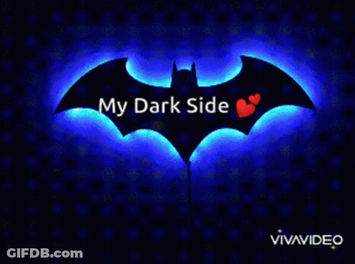 Green Bat Saying My Dark Side GIF