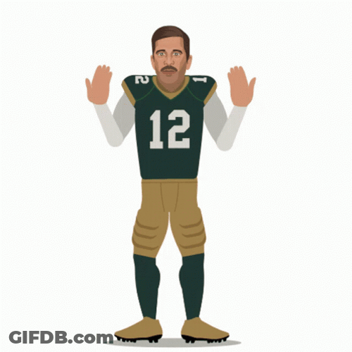 Green Bay Packers Aaron Rodgers Animation GIF