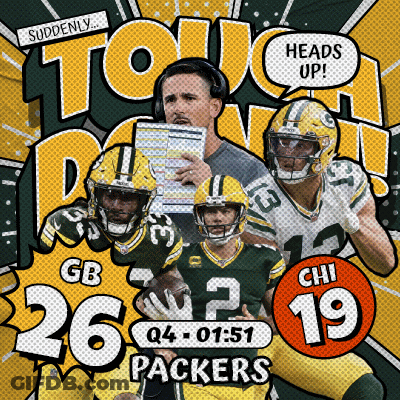 Green Bay Packers Advertisement Man Holding Clipboard GIF