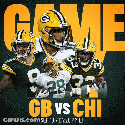 Green Bay Packers Advertisement Vs Chicago Bears GIF
