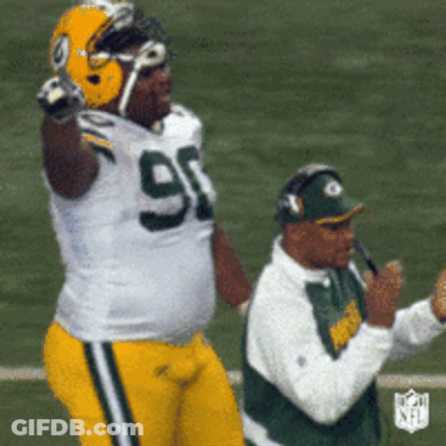 Green Bay Packers BJ Raji Hip Thrust GIF