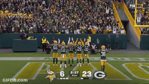 Green Bay Packers Celebrating Touchdown GIF