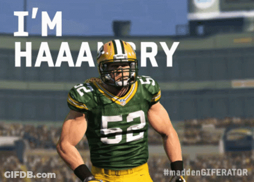Green Bay Packers Football Player Number 52 GIF