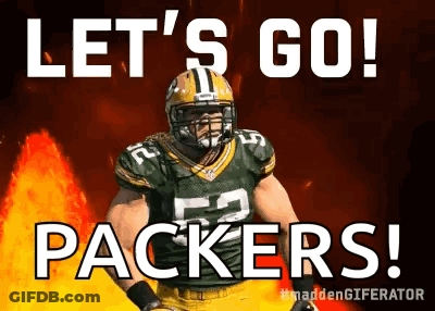 Green Bay Packers Football Player Number 96 GIF