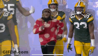 Green Bay Packers Football Players Walking GIF