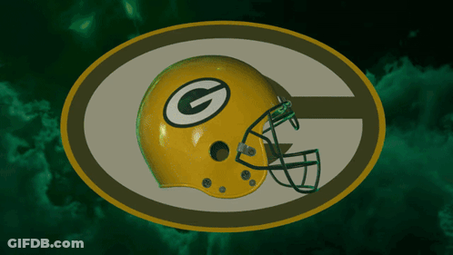 Green Bay Packers Helmet With Green G GIF