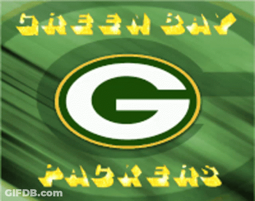 Green Bay Packers Logo With Words Below GIF