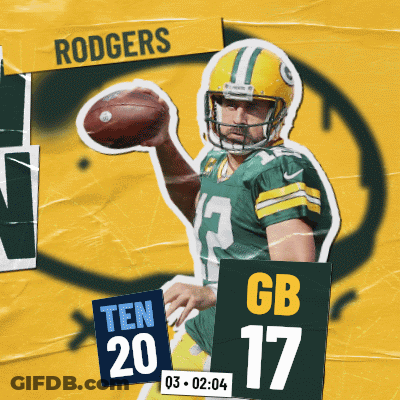 Green Bay Packers Man Holding Football GIF