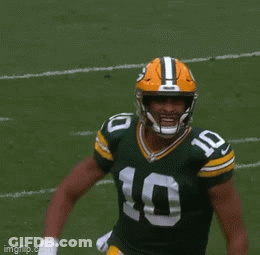 Green Bay Packers Number 10 Football Player GIF