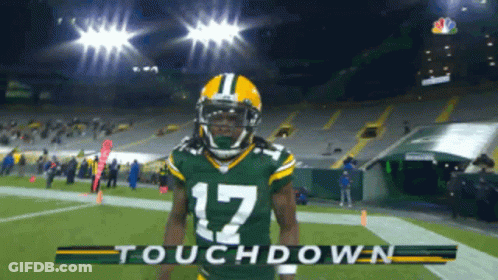 Green Bay Packers Number 17 Player On Field GIF