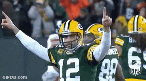 Green Bay Packers Player Giving Middle Finger GIF