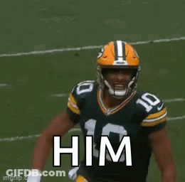 Green Bay Packers Player Holding Ball GIF