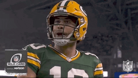 Green Bay Packers Player In Helmet And Mask GIF