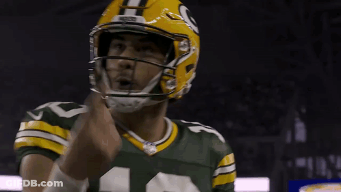 Green Bay Packers Player Number 14 Helmet GIF