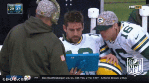 Green Bay Packers Player Number 16 GIF