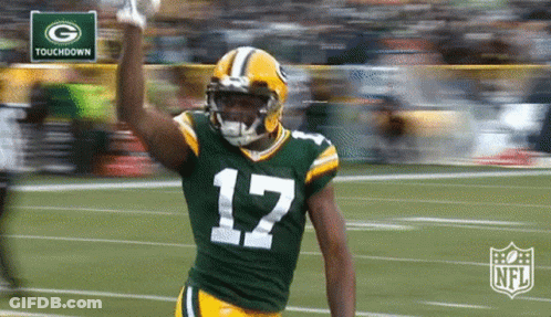 Green Bay Packers Player Number 17 GIF