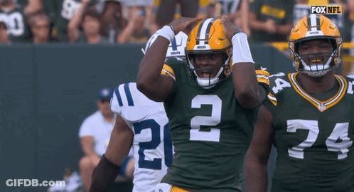 Green Bay Packers Player Number 2 GIF
