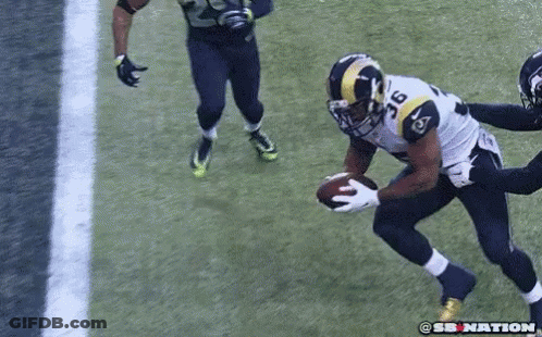 Green Bay Packers Player Number 2 Throwing Football GIF
