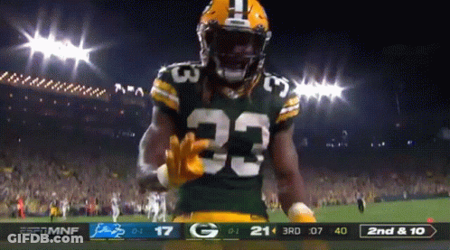 Green Bay Packers Player Number 33 GIF