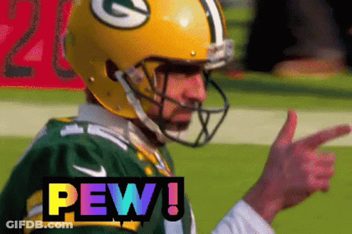 Green Bay Packers Player Pointing Pew GIF