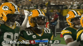 Green Bay Packers Players Celebrating GIF