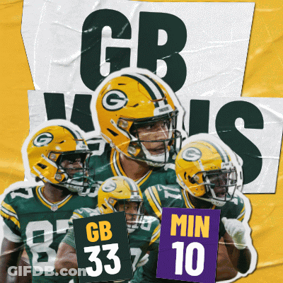 Green Bay Packers Players Holding Signs GIF