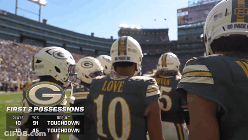 Green Bay Packers Players On Field GIF