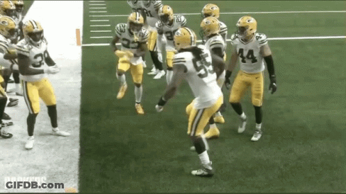 Green Bay Packers Players On Field GIF