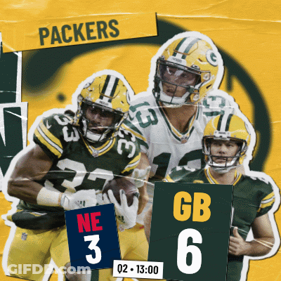 Green Bay Packers Playing New England Patriots February 2Nd GIF