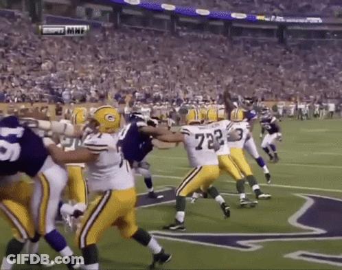 Green Bay Packers Playing Vikings GIF