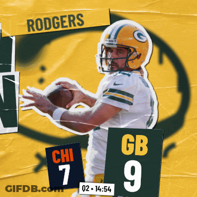 Green Bay Packers Poster Man Throwing Ball GIF