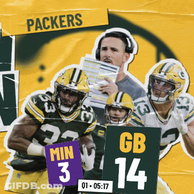 Green Bay Packers Poster With Players And Coaches GIF