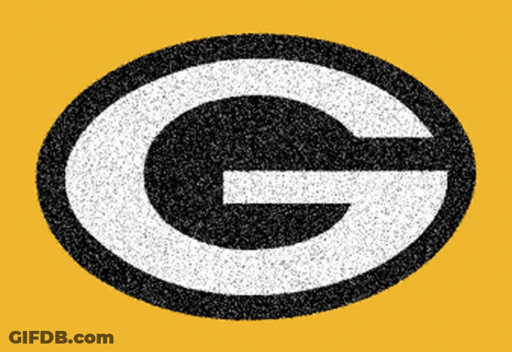 Green Bay Packers Shimmering Team Logo GIF