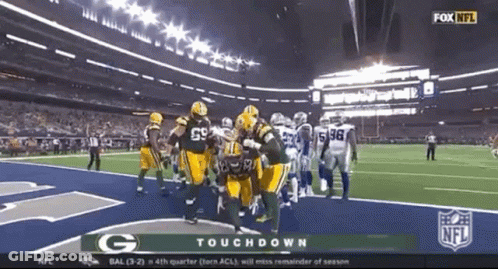 Green Bay Packers Vs Dallas Cowboys Fox NFL GIF