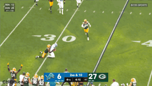 Green Bay Packers Vs Detroit Lions Football GIF
