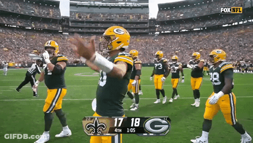Green Bay Packers Vs Saints Fox NFL Game GIF