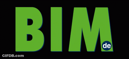Green Bim Logo With Blue Circle GIF