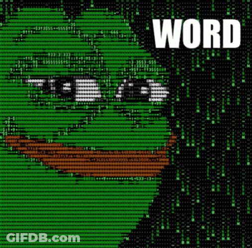 Green Blob Word GIF